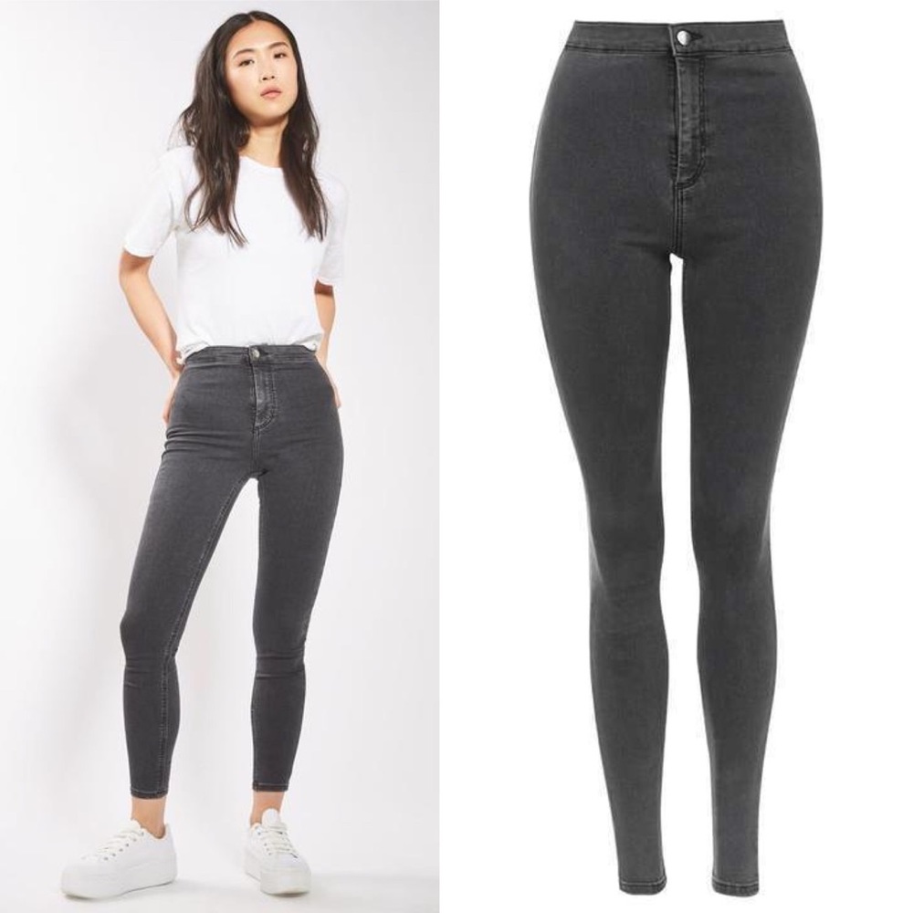 •Topshop• Moto Joni Jeans Dark Grey